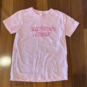 Girls Summer crew shirt size medium